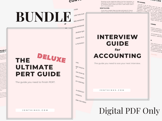 Bundle: The CPA PERT Guide (Deluxe) & Interview Guide for Accounting & Finance